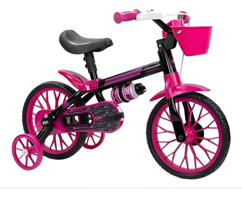 Bicicleta Rodado 12 Ruedas Goma Fiat 500 Con Cantimplora