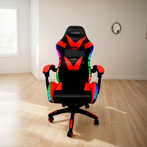[5841] Silla Gamer Sillon Star Vision Con Luz Apoyapiés Reclinable