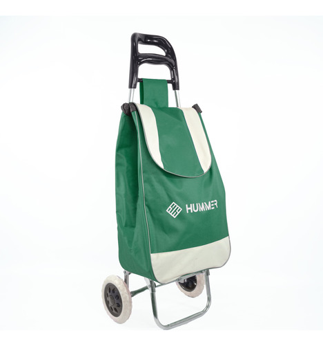 [7057] Changuito De Compras Reforzado 35 L Plegable Verde 