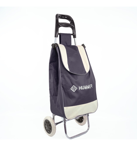 [7053] Changuito De Compras Reforzado 35 L Plegable Negro