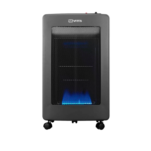 [6821] Estufa Garrafera Vitta Plegable Color Gris Llama Azul